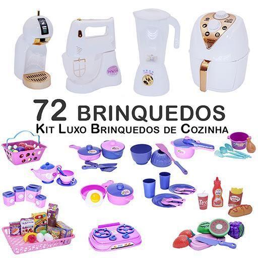 Imagem de Kit Infantil Bule Fue Potes Xícara Panela De Pressão 72P