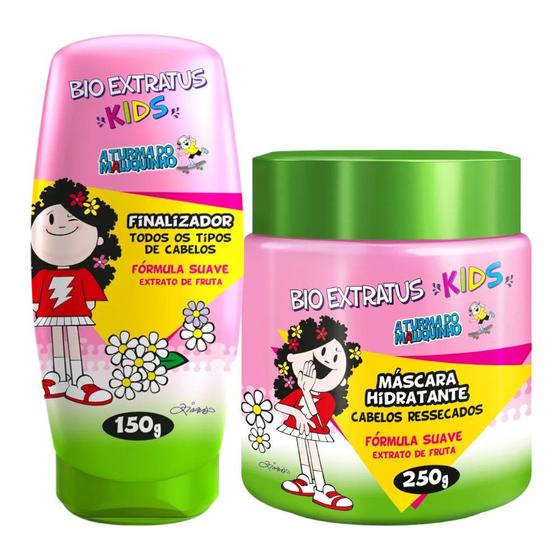Imagem de Kit Infantil Cabelo cacheado Kids 1 Máscara 240g 1 Finalizador 150g