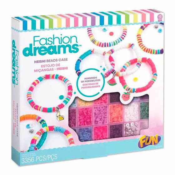 Imagem de Kit Infantil - Fashion Dreams - Estojo de Miçangas Heishi - Fun Divirta-se