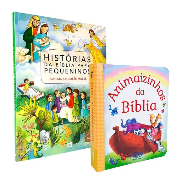 Kit Infantil Histórias da Bíblia para Pequeninos + Animaizinhos da ...