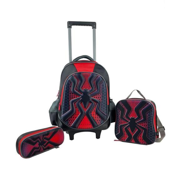 Kit Infantil Spider Poliéster 3 Peças Com Rodas Limits Preta Menor preço em Kit Infantil Spider Poliéster 3 Peças Com Rodas Limits Preta