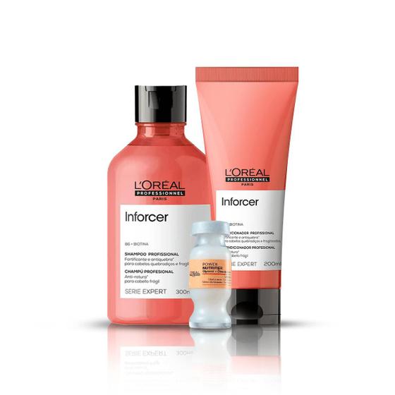 Imagem de Kit Inforcer Shampoo, Cond e Power Dose 15ml - L'Oréal Professionnel