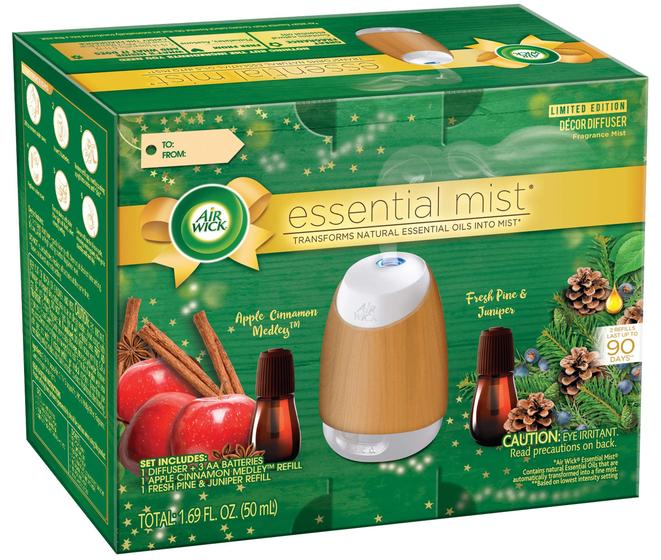 Imagem de Kit inicial Air Wick Essential Mist Fall com 1 difusor e 2 recargas