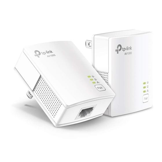 Imagem de Kit inicial de adaptador Ethernet Powerline TP-Link AV1000