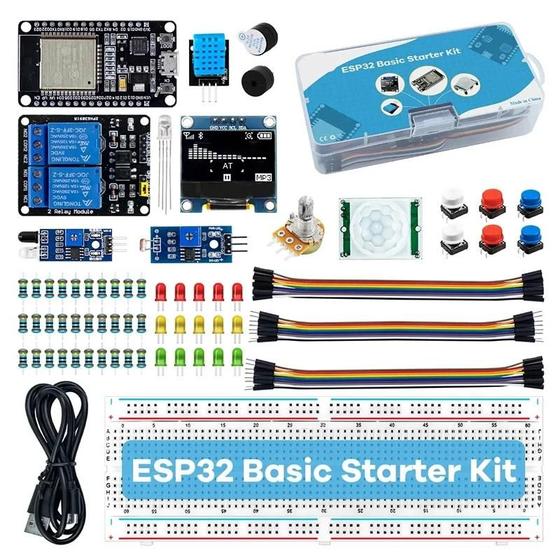 Kit Inicial ESP32 com Tutoriais - Placa de Desenvolvimento WiFi para ...