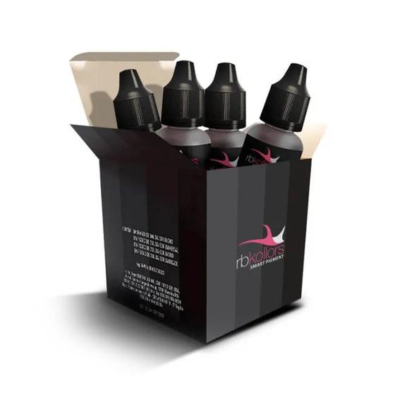 Imagem de Kit Iniciantes Com 4 Pigmentos para Sobrancelhas de 5ml - Rb Kollors