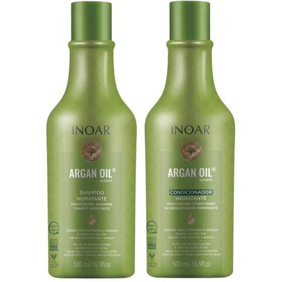 Imagem de Kit Inoar Argan Oil Shampoo 500ml + Condicionador 500ml