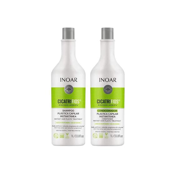 Imagem de Kit Inoar Shampoo 1000ml+Cond 1000ml Cicatrifios