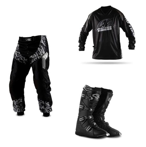 Imagem de Kit Insane In Black 3 Itens Camisa Calça e Bota