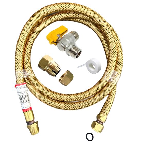 Kit instalação Para gás encanado completo fogão cooktop 80cm Haenke