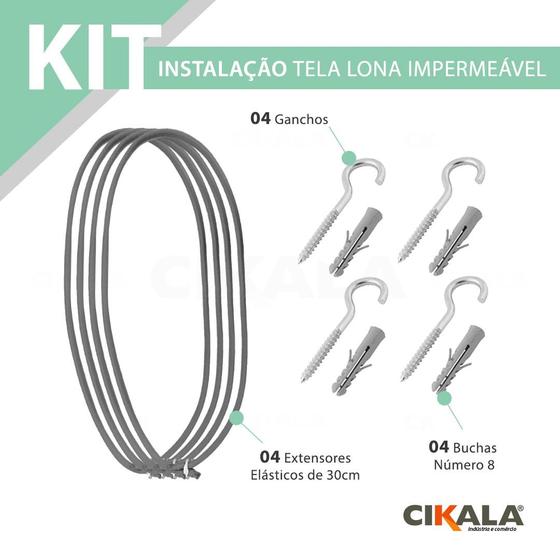 Imagem de Kit Instalação Tela Lona Shade Lux Sombreamento