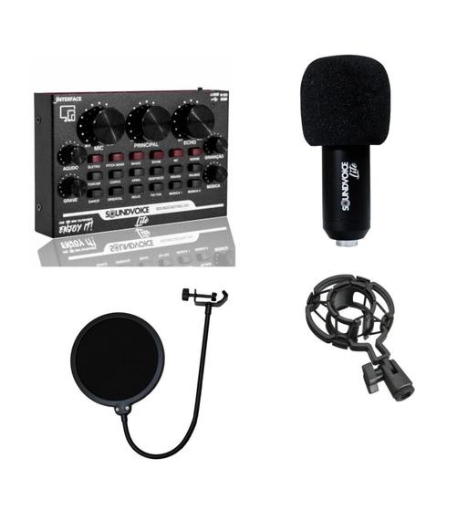 Imagem de Kit interface de audio soundvoice soundcasting kt-300