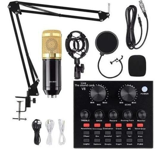 Imagem de Kit Interface Mesa V8 + Microfone Bm800 Com Braço Articulado
