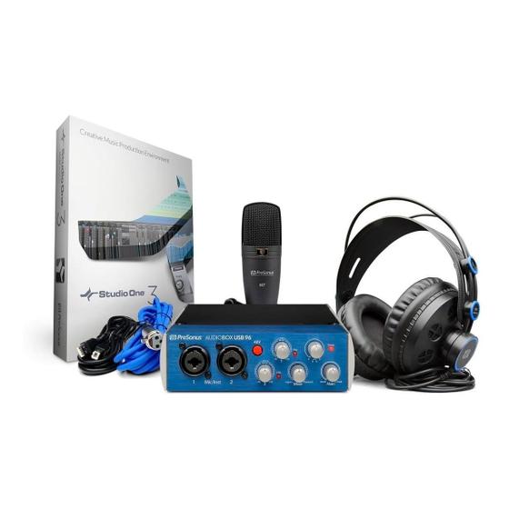 Imagem de Kit interface presonus audio box 96 studio