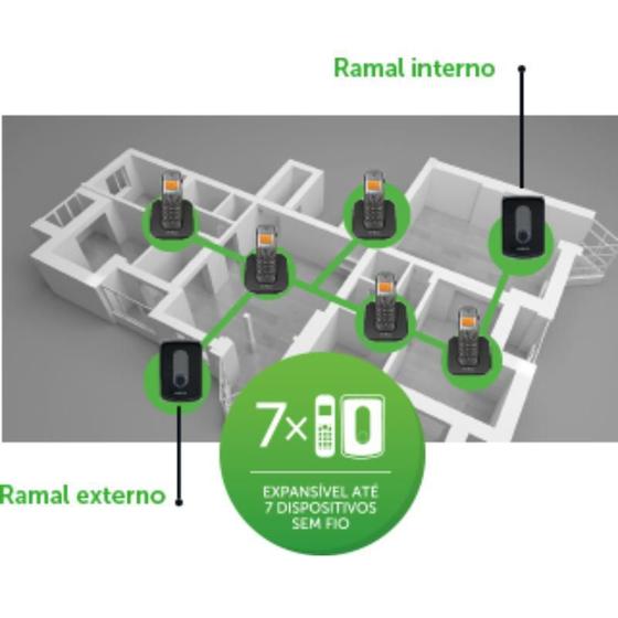 Imagem de Kit Interfone Telefone E Porteiro Sem Fio Tis 5010 E