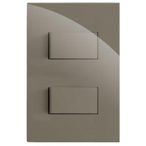 Imagem de Kit Interruptor Duplo 1 Simples 1 Paralelo 4X2 Brg11030-2Fe