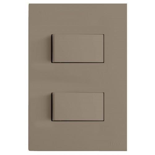 Imagem de Kit Interruptor Duplo 1 Simples 1 Paralelo 4X2 Brs12049-9Fe