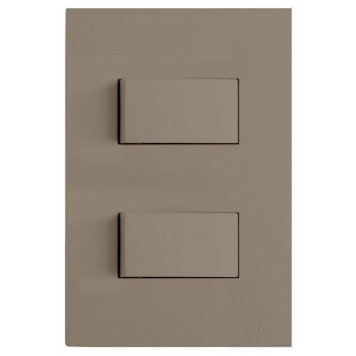 Imagem de Kit Interruptor Duplo 1 Simples 1 Paralelo 4X2 Brs12049-9Fe