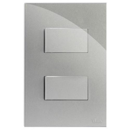 Imagem de Kit Interruptor Duplo Simples 4X2 Brg11008-6Pr
