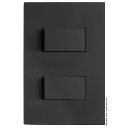 Imagem de Kit Interruptor Duplo Simples Separado 4X2 Brs12026-1Gf