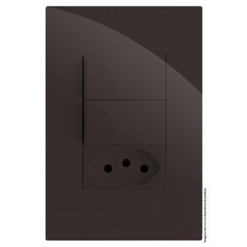Imagem de Kit Interruptor Duplo Simples + Tomada 20A 4X2 Brg11304-2Ch