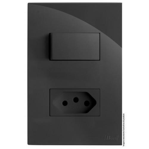 Imagem de Kit Interruptor Simples + Tomada 10A 4X2 Brg11241-0Gf