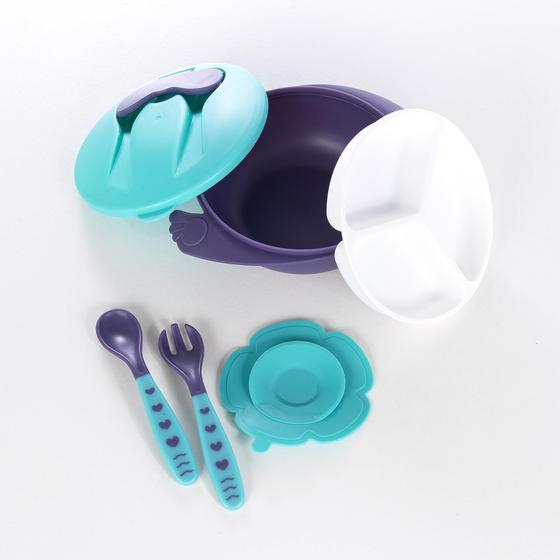 Imagem de Kit introdução alimentar refeição bebe 4 pcs baby style