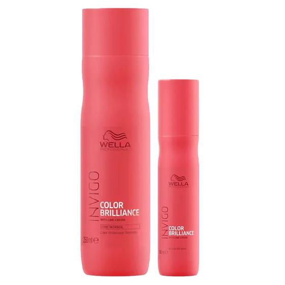 Kit Invigo Color Brilliance Wella - Shampoo + Leave-in - Wella Professionals Imagem de Kit Invigo Color Brilliance Wella - Shampoo + Leave-in