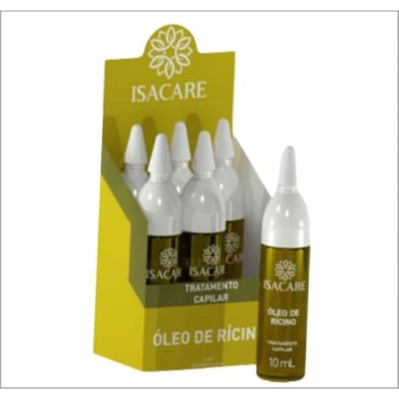 Imagem de Kit Isacare - Tratamento Capilar Óleo de Rícino 6x10ml