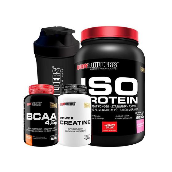 Imagem de Kit Iso Protein 900G+ Power Creatina 100G+ Bcaa 100G