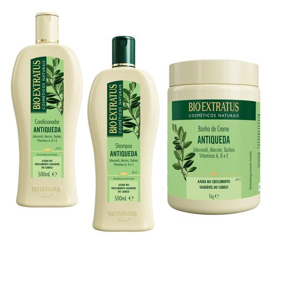 Imagem de Kit Jaborandi Antiqueda Bio Extratus - Shampoo/Condicionador 500ml / Banho Creme 1Kg