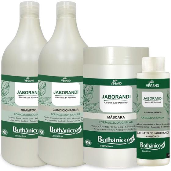 Imagem de Kit Jaborandi Completo 1L 4 Itens Bothanico