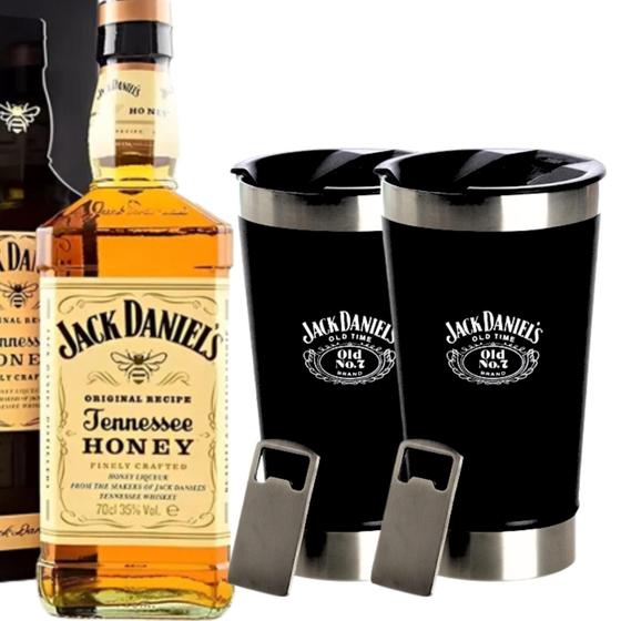 Imagem de Kit Jack Daniel's Honey com 2copos térmicos Edição Limitada