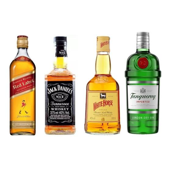 Imagem de Kit Jack Daniel's + Red Label + White Horse + Tanqueray