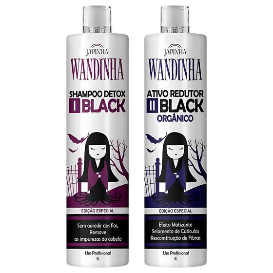 Imagem de Kit Japinha Wandinha Black (Shampoo + Ativo Redutor) 1L