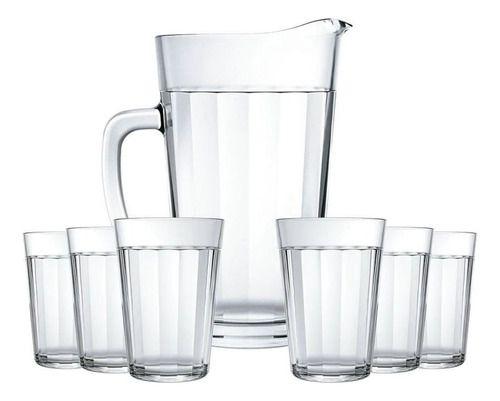 Imagem de Kit Jarra Americano 750 Ml + 6 Copos Americano 450 Ml Nadir