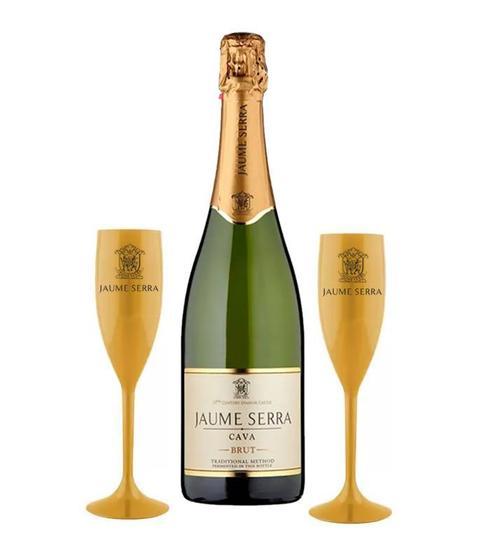 Imagem de Kit Jaume Serra Cava Brut 750 ml + 2 Taças