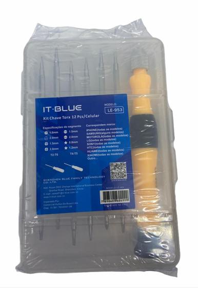 Imagem de Kit Jogo 12 Chaves Precisão Celular Torx Le-953