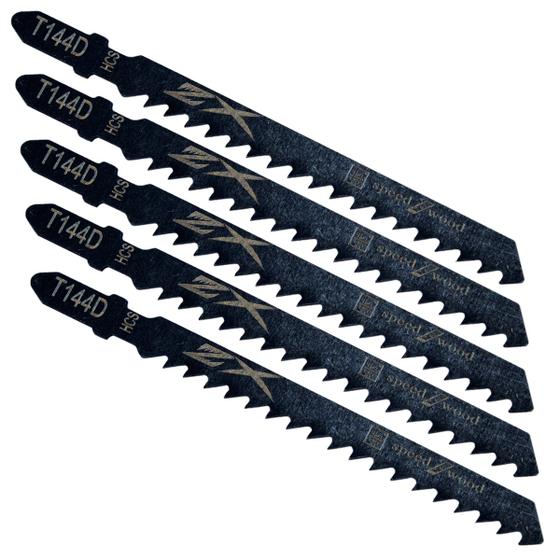 Kit Jogo 5 Lâminas Para Serra Tico Tico Para Madeira T144d Menor preço em Kit Jogo 5 Lâminas Para Serra Tico Tico Para Madeira T144d