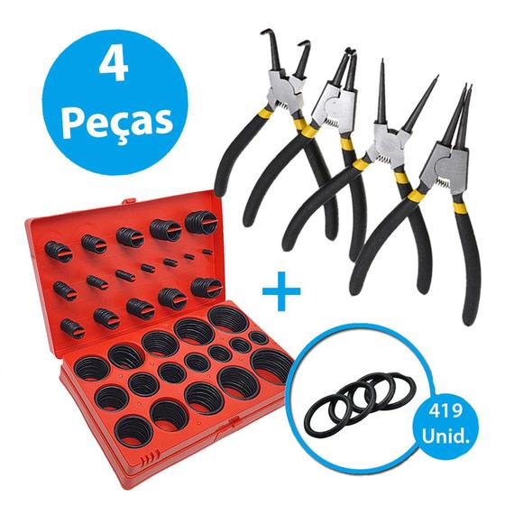 Kit Jogo Alicates e Aneis Vedação Conjunto Anel Orings Vaso Menor preço em Kit Jogo Alicates e Aneis Vedação Conjunto Anel Orings Vaso