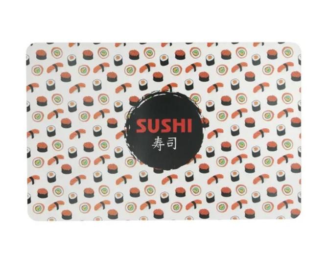 Imagem de Kit Jogo Americano com 6 Peças de PVC 43x28cm Amer Ret Sushi