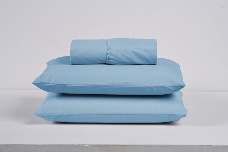Imagem de Kit Jogo Cama Queen 3 Peças 100% Algodão Percal 200 Fios Lençol com Elástico