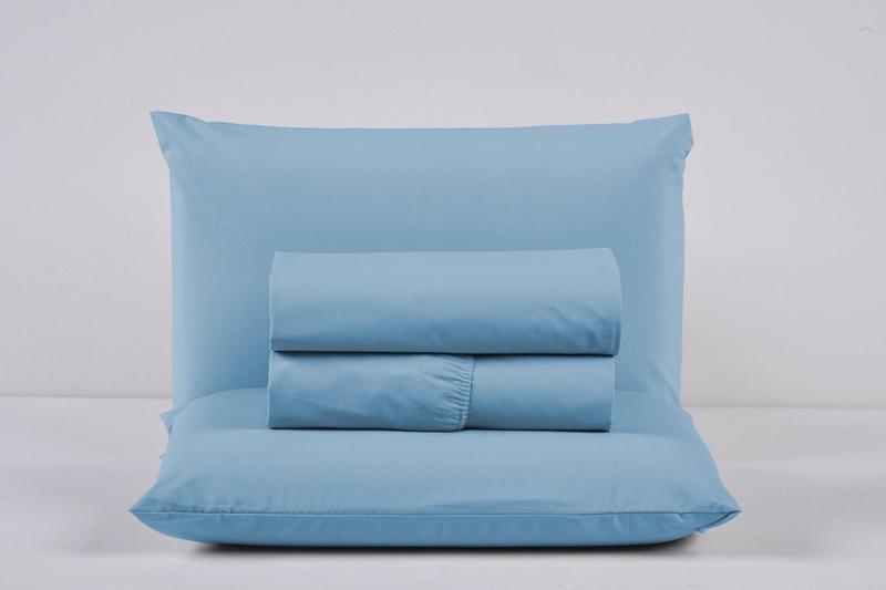 Imagem de Kit Jogo Cama Solteiro 3 Peças 100% Algodão Percal 200 Fios Lençol com Elástico