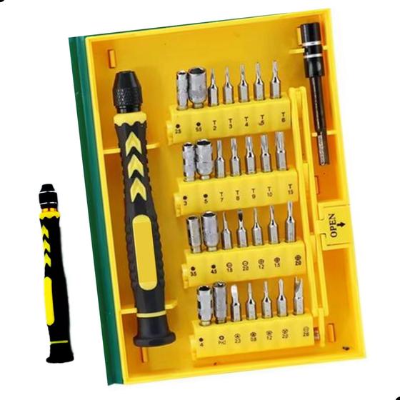 kit Jogo Chave Fenda Manutenção para Abrir Notebook Celular Completo ...