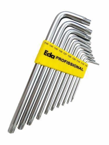 Kit Jogo Chave Torx Aço Tipo L Com 10 Peças T9 A T50 Eda 8qh Menor preço em Kit Jogo Chave Torx Aço Tipo L Com 10 Peças T9 A T50 Eda 8qh