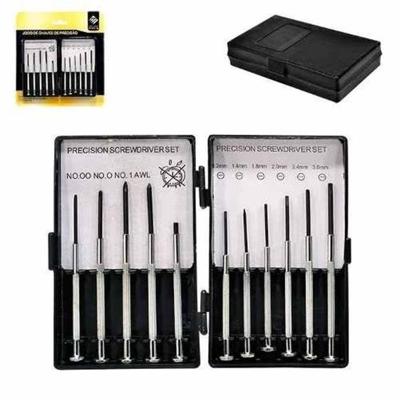 Kit Jogo Chaves De Precisão Relojoeiro/eletrônica 11 Peças Menor preço em Kit Jogo Chaves De Precisão Relojoeiro/eletrônica 11 Peças