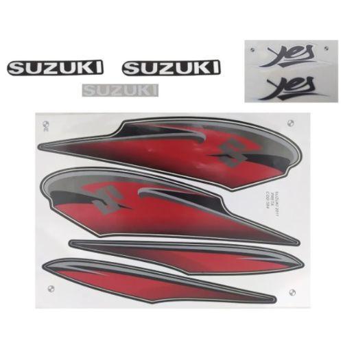 Imagem de Kit Jogo De Adesivos Suzuki Yes En125 Preta 2011 - 584