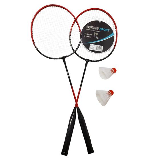 Imagem de Kit Jogo De Badminton Top House Com 2 Raquetes 2 Petecas e 1 Bolsa TRC8206