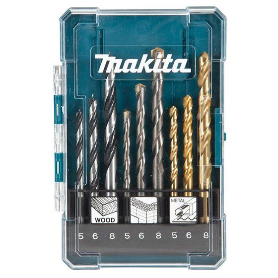 Imagem de  Kit Jogo De Brocas Com 9Pçs (5/6/8MM) Makita D-71962