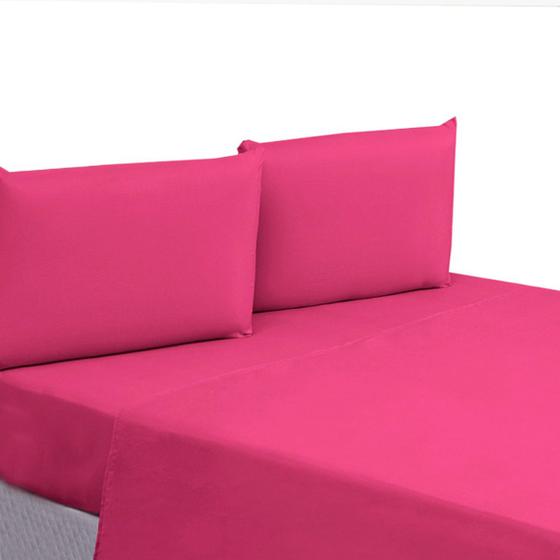 Imagem de Kit Jogo de Cama Casal para Revenda com 30CM Altura para Cama Box Microfibra 04 Peças